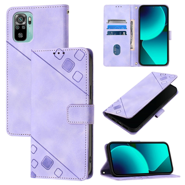 Estuche para teléfono de cuero en relieve con tacto de piel, For Xiaomi Redmi K70 / K70 Pro, For Xiaomi 13T, For Xiaomi Poco F5 5G/Redmi Note 12 Turbo, For Xiaomi Poco F5 Pro 5G/Redmi K60, For Xiaomi Redmi Note 12S 4G Global, For Xiaomi Poco C51 / A2+ ...