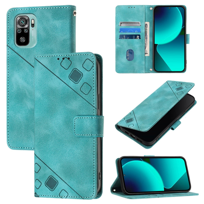 Estuche para teléfono de cuero en relieve con tacto de piel, For Xiaomi Redmi K70 / K70 Pro, For Xiaomi 13T, For Xiaomi Poco F5 5G/Redmi Note 12 Turbo, For Xiaomi Poco F5 Pro 5G/Redmi K60, For Xiaomi Redmi Note 12S 4G Global, For Xiaomi Poco C51 / A2+ ...