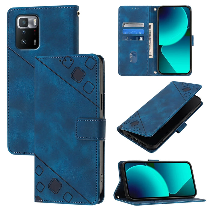 Estuche para teléfono de cuero en relieve con tacto de piel, For Xiaomi Redmi 9A / 9i / 9AT, For Xiaomi Poco M2 Global / Redmi 9, For Xiaomi Poco M3 Pro 5G / Redmi Note 10 5G, For Xiaomi Poco X3 GT, For Xiaomi Poco F3 / Redmi K40 / K40 Pro             ...