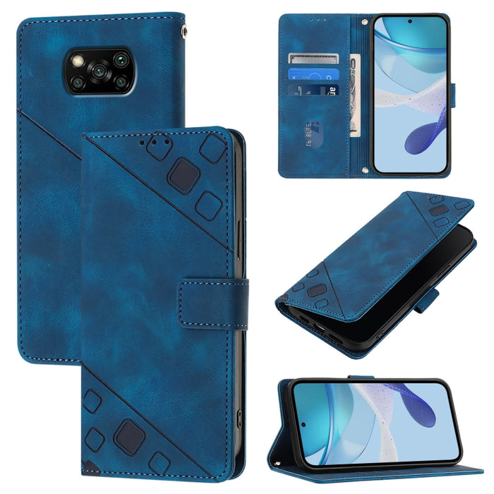 Estuche para teléfono de cuero en relieve con tacto de piel, For Xiaomi Redmi 9A / 9i / 9AT, For Xiaomi Poco M2 Global / Redmi 9, For Xiaomi Poco M3 Pro 5G / Redmi Note 10 5G, For Xiaomi Poco X3 GT, For Xiaomi Poco F3 / Redmi K40 / K40 Pro             ...