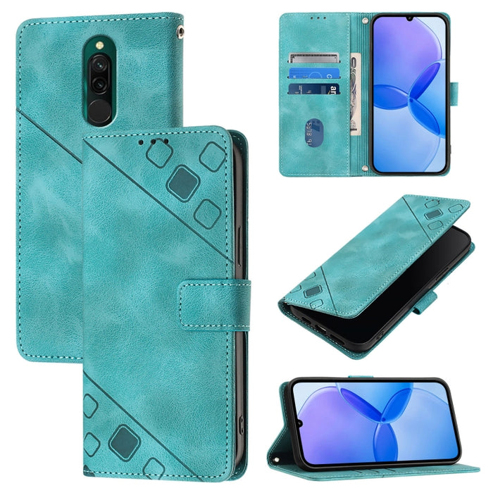 Estuche para teléfono de cuero en relieve con tacto de piel, For Xiaomi Mi 10 Lite 5G, For Xiaomi Redmi 8 / Redmi 8A, For Xiaomi Mi CC9 / Mi 9 Lite, For Xiaomi Redmi Note 8, For Xiaomi Redmi Note 8 Pro, For Xiaomi Mi CC9e / Mi A3                       ...