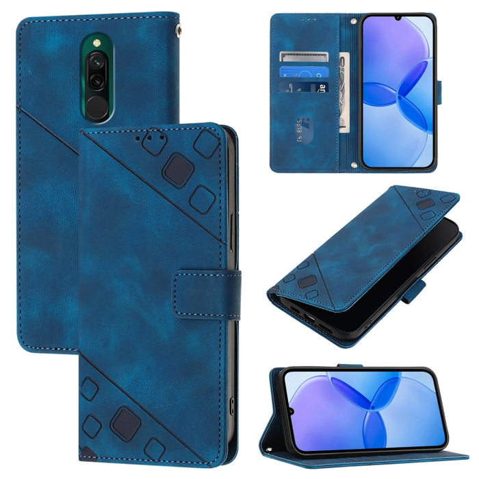Estuche para teléfono de cuero en relieve con tacto de piel, For Xiaomi Mi 10 Lite 5G, For Xiaomi Redmi 8 / Redmi 8A, For Xiaomi Mi CC9 / Mi 9 Lite, For Xiaomi Redmi Note 8, For Xiaomi Redmi Note 8 Pro, For Xiaomi Mi CC9e / Mi A3                       ...