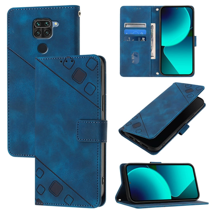 Estuche para teléfono de cuero en relieve con tacto de piel, For Xiaomi Redmi 9A / 9i / 9AT, For Xiaomi Poco M2 Global / Redmi 9, For Xiaomi Poco M3 Pro 5G / Redmi Note 10 5G, For Xiaomi Poco X3 GT, For Xiaomi Poco F3 / Redmi K40 / K40 Pro             ...
