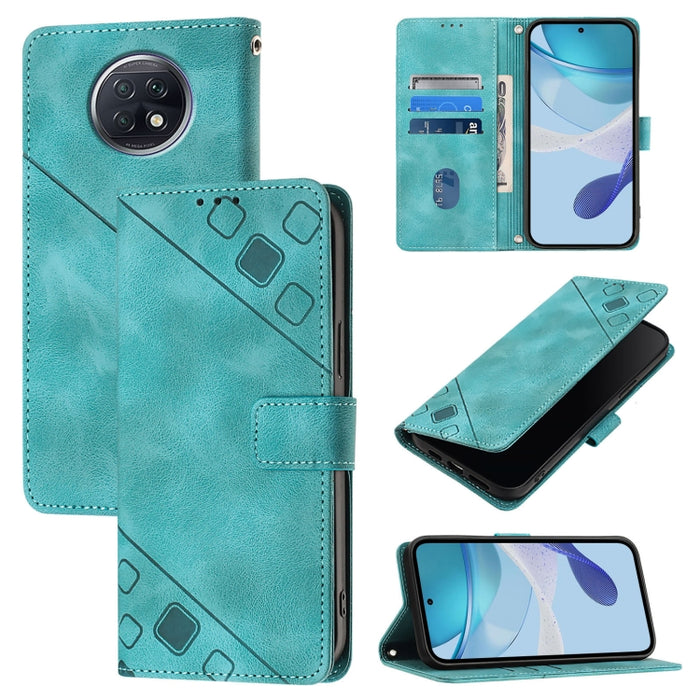 Estuche para teléfono de cuero en relieve con tacto de piel, For Xiaomi Redmi 9A / 9i / 9AT, For Xiaomi Poco M2 Global / Redmi 9, For Xiaomi Poco M3 Pro 5G / Redmi Note 10 5G, For Xiaomi Poco X3 GT, For Xiaomi Poco F3 / Redmi K40 / K40 Pro             ...
