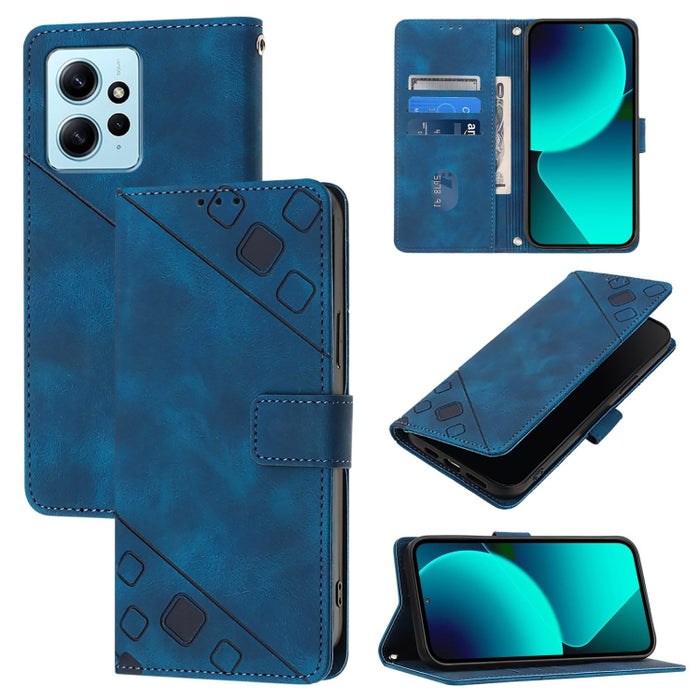 Estuche para teléfono de cuero en relieve con tacto de piel, For Xiaomi Redmi K70 / K70 Pro, For Xiaomi 13T, For Xiaomi Poco F5 5G/Redmi Note 12 Turbo, For Xiaomi Poco F5 Pro 5G/Redmi K60, For Xiaomi Redmi Note 12S 4G Global, For Xiaomi Poco C51 / A2+ ...