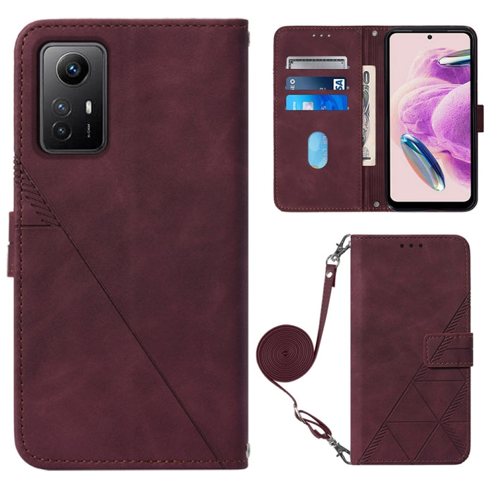 Estuche para teléfono de cuero con tapa en relieve 3D Crossbody, For Xiaomi Redmi Note 12S 4G Global, For Xiaomi Poco F5 5G/Redmi Note 12 Turbo, For Xiaomi Poco F5 Pro 5G/Redmi K60