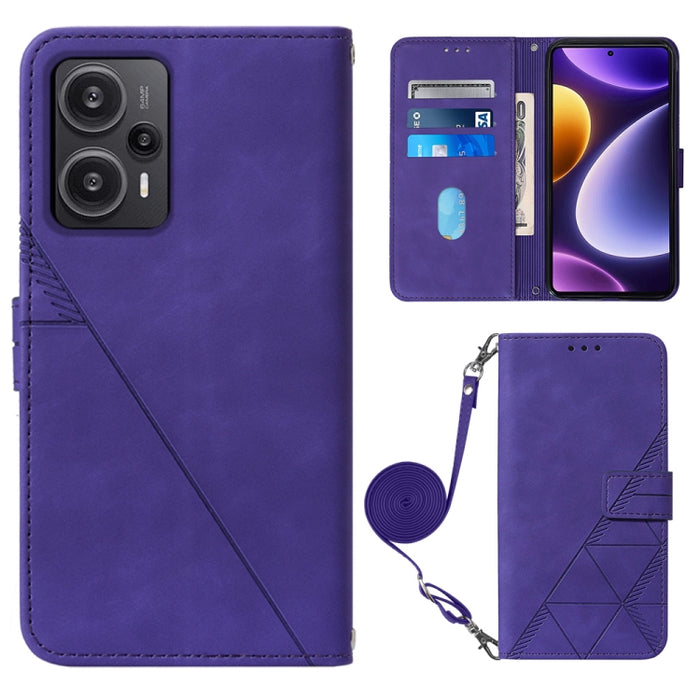 Estuche para teléfono de cuero con tapa en relieve 3D Crossbody, For Xiaomi Redmi Note 12S 4G Global, For Xiaomi Poco F5 5G/Redmi Note 12 Turbo, For Xiaomi Poco F5 Pro 5G/Redmi K60