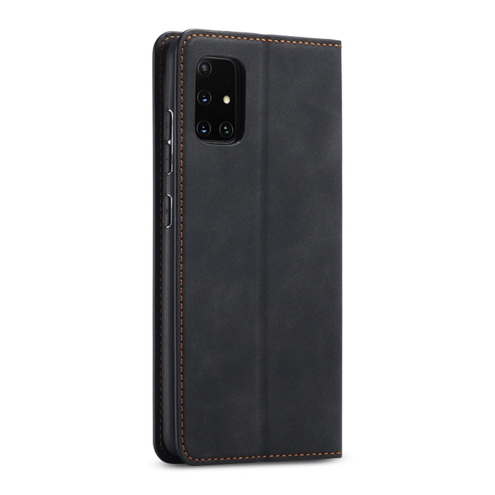Forwenw Dream Series Oil Edge Fuerte magnetismo Funda de cuero con tapa horizontal con soporte y ranuras para tarjetas y billetera y marco de fotos, For Xiaomi Redmi Note 9S, For Samsung Galaxy A31, For Samsung Galaxy A41, For Samsung Galaxy A11       ...