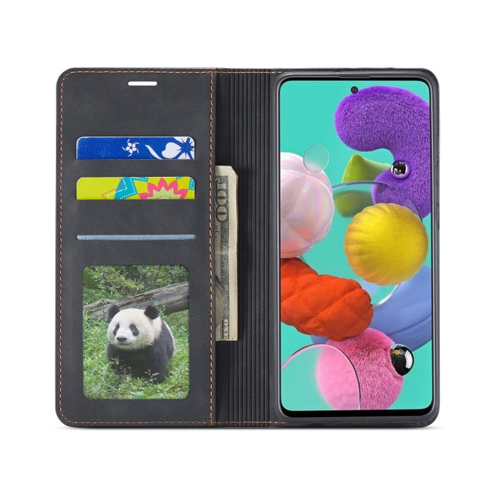 Forwenw Dream Series Oil Edge Fuerte magnetismo Funda de cuero con tapa horizontal con soporte y ranuras para tarjetas y billetera y marco de fotos, For Xiaomi Redmi Note 9S, For Samsung Galaxy A31, For Samsung Galaxy A41, For Samsung Galaxy A11       ...