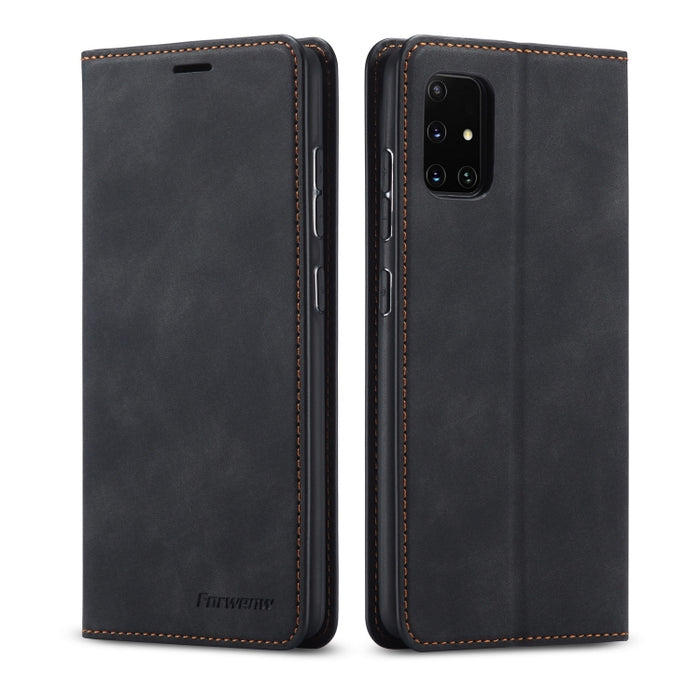 Forwenw Dream Series Oil Edge Fuerte magnetismo Funda de cuero con tapa horizontal con soporte y ranuras para tarjetas y billetera y marco de fotos, For Xiaomi Redmi Note 9S, For Samsung Galaxy A31, For Samsung Galaxy A41, For Samsung Galaxy A11       ...