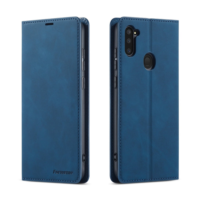 Forwenw Dream Series Oil Edge Fuerte magnetismo Funda de cuero con tapa horizontal con soporte y ranuras para tarjetas y billetera y marco de fotos, For Xiaomi Redmi Note 9S, For Samsung Galaxy A31, For Samsung Galaxy A41, For Samsung Galaxy A11       ...