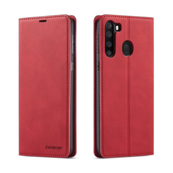 Forwenw Dream Series Oil Edge Fuerte magnetismo Funda de cuero con tapa horizontal con soporte y ranuras para tarjetas y billetera y marco de fotos, For Xiaomi Redmi Note 9S, For Samsung Galaxy A31, For Samsung Galaxy A41, For Samsung Galaxy A11       ...