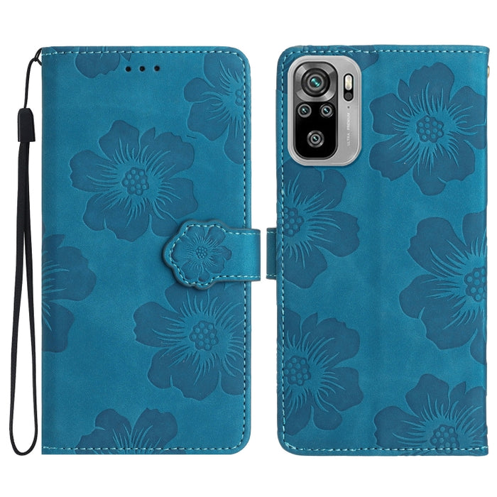 Estuche para teléfono de cuero con patrón de estampado de flores, For Xiaomi Redmi Note 10 5G, For Xiaomi Redmi Note 11 Pro 5G Global, For Xiaomi Redmi Note 11 4G Global / Note 11S, For Xiaomi Redmi Note 12 5G, For Xiaomi Redmi Note 12 Pro 5G          ...