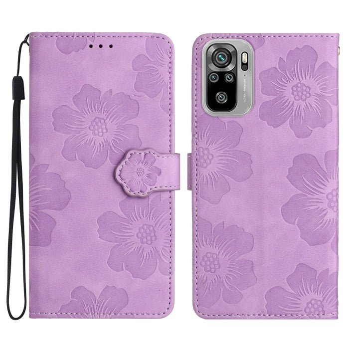 Estuche para teléfono de cuero con patrón de estampado de flores, For Xiaomi Redmi Note 10 5G, For Xiaomi Redmi Note 11 Pro 5G Global, For Xiaomi Redmi Note 11 4G Global / Note 11S, For Xiaomi Redmi Note 12 5G, For Xiaomi Redmi Note 12 Pro 5G          ...