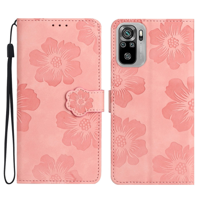 Estuche para teléfono de cuero con patrón de estampado de flores, For Xiaomi Redmi Note 10 5G, For Xiaomi Redmi Note 11 Pro 5G Global, For Xiaomi Redmi Note 11 4G Global / Note 11S, For Xiaomi Redmi Note 12 5G, For Xiaomi Redmi Note 12 Pro 5G          ...