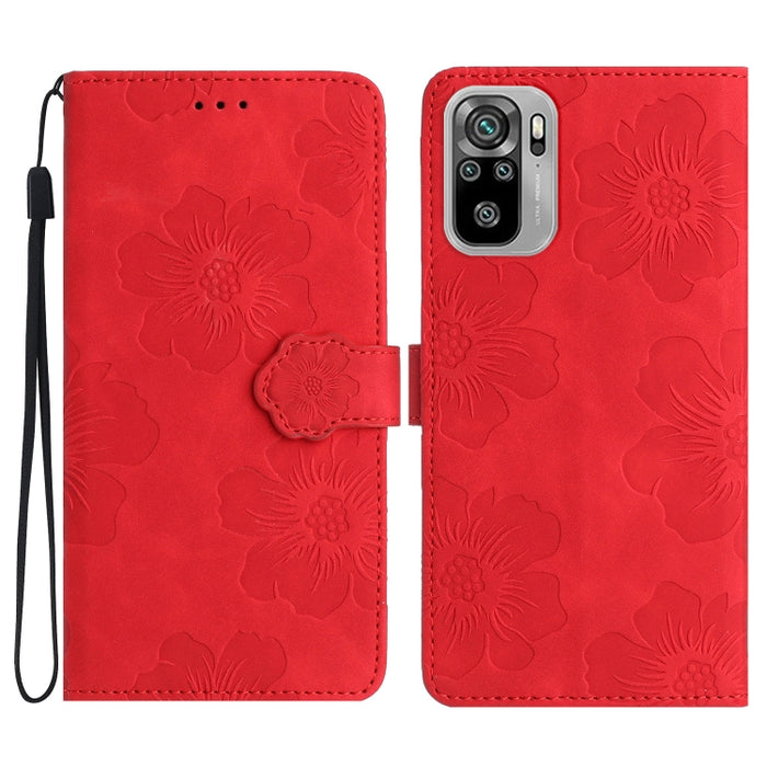 Estuche para teléfono de cuero con patrón de estampado de flores, For Xiaomi Redmi Note 10 5G, For Xiaomi Redmi Note 11 Pro 5G Global, For Xiaomi Redmi Note 11 4G Global / Note 11S, For Xiaomi Redmi Note 12 5G, For Xiaomi Redmi Note 12 Pro 5G          ...