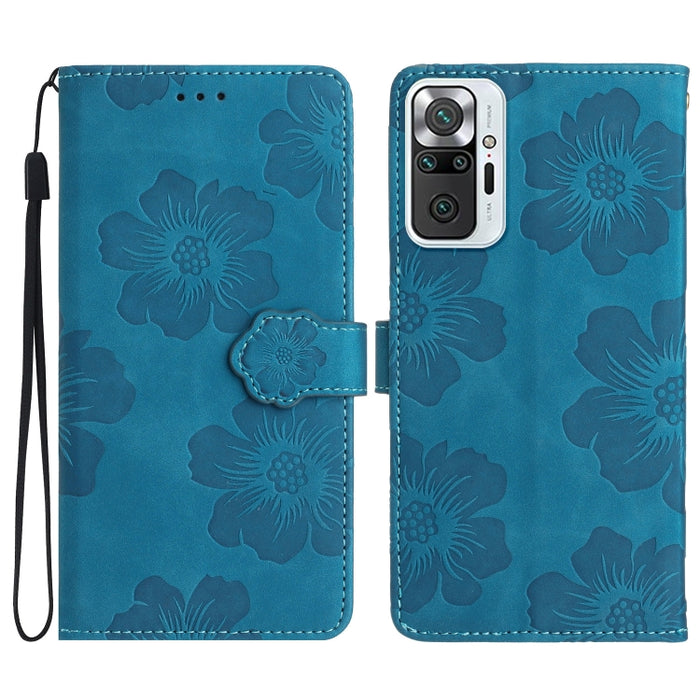 Estuche para teléfono de cuero con patrón de estampado de flores, For Xiaomi Redmi Note 10 5G, For Xiaomi Redmi Note 11 Pro 5G Global, For Xiaomi Redmi Note 11 4G Global / Note 11S, For Xiaomi Redmi Note 12 5G, For Xiaomi Redmi Note 12 Pro 5G          ...