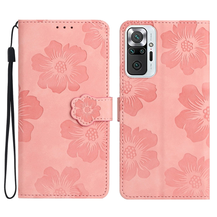 Estuche para teléfono de cuero con patrón de estampado de flores, For Xiaomi Redmi Note 10 5G, For Xiaomi Redmi Note 11 Pro 5G Global, For Xiaomi Redmi Note 11 4G Global / Note 11S, For Xiaomi Redmi Note 12 5G, For Xiaomi Redmi Note 12 Pro 5G          ...