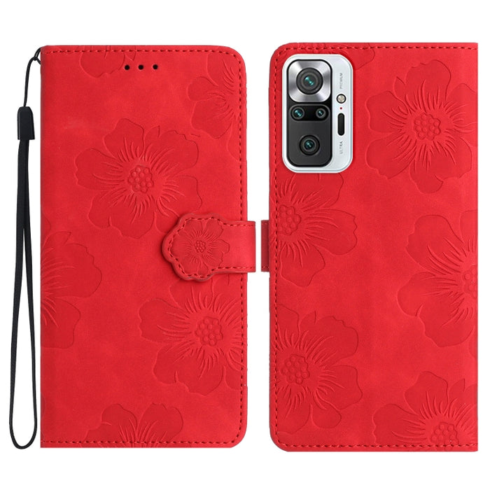 Estuche para teléfono de cuero con patrón de estampado de flores, For Xiaomi Redmi Note 10 5G, For Xiaomi Redmi Note 11 Pro 5G Global, For Xiaomi Redmi Note 11 4G Global / Note 11S, For Xiaomi Redmi Note 12 5G, For Xiaomi Redmi Note 12 Pro 5G          ...