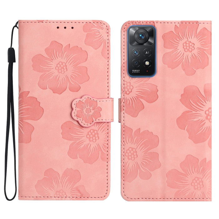 Estuche para teléfono de cuero con patrón de estampado de flores, For Xiaomi Redmi Note 10 5G, For Xiaomi Redmi Note 11 Pro 5G Global, For Xiaomi Redmi Note 11 4G Global / Note 11S, For Xiaomi Redmi Note 12 5G, For Xiaomi Redmi Note 12 Pro 5G          ...
