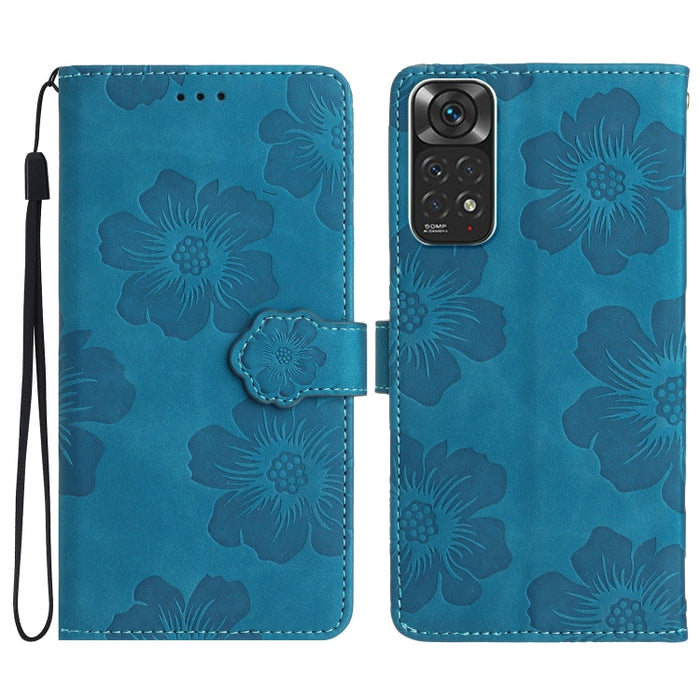 Estuche para teléfono de cuero con patrón de estampado de flores, For Xiaomi Redmi Note 10 5G, For Xiaomi Redmi Note 11 Pro 5G Global, For Xiaomi Redmi Note 11 4G Global / Note 11S, For Xiaomi Redmi Note 12 5G, For Xiaomi Redmi Note 12 Pro 5G          ...