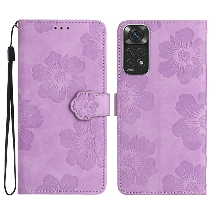 Estuche para teléfono de cuero con patrón de estampado de flores, For Xiaomi Redmi Note 10 5G, For Xiaomi Redmi Note 11 Pro 5G Global, For Xiaomi Redmi Note 11 4G Global / Note 11S, For Xiaomi Redmi Note 12 5G, For Xiaomi Redmi Note 12 Pro 5G          ...