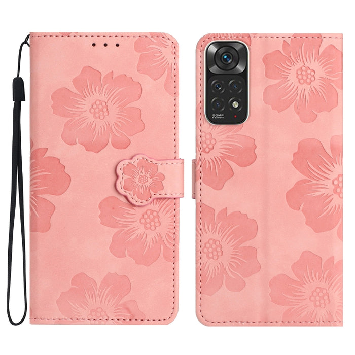 Estuche para teléfono de cuero con patrón de estampado de flores, For Xiaomi Redmi Note 10 5G, For Xiaomi Redmi Note 11 Pro 5G Global, For Xiaomi Redmi Note 11 4G Global / Note 11S, For Xiaomi Redmi Note 12 5G, For Xiaomi Redmi Note 12 Pro 5G          ...