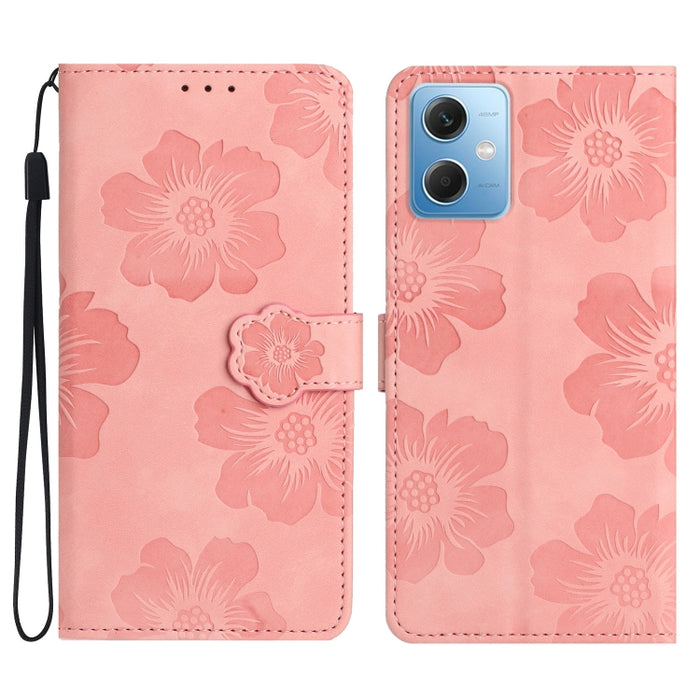 Estuche para teléfono de cuero con patrón de estampado de flores, For Xiaomi Redmi Note 10 5G, For Xiaomi Redmi Note 11 Pro 5G Global, For Xiaomi Redmi Note 11 4G Global / Note 11S, For Xiaomi Redmi Note 12 5G, For Xiaomi Redmi Note 12 Pro 5G          ...