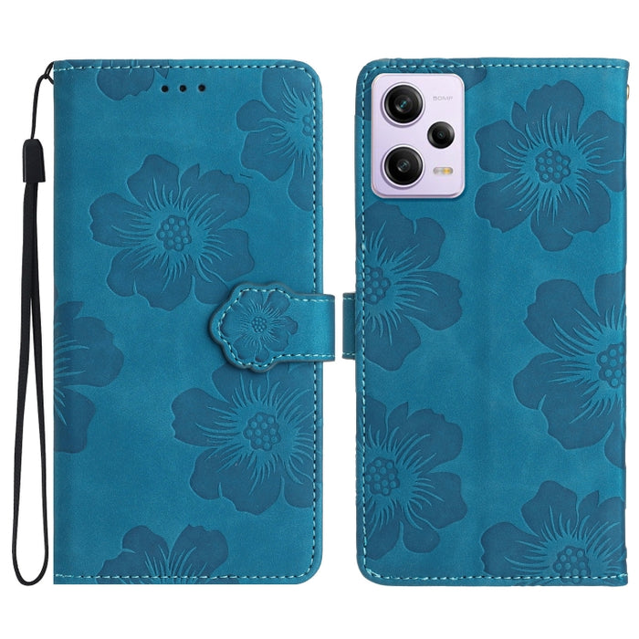Estuche para teléfono de cuero con patrón de estampado de flores, For Xiaomi Redmi Note 10 5G, For Xiaomi Redmi Note 11 Pro 5G Global, For Xiaomi Redmi Note 11 4G Global / Note 11S, For Xiaomi Redmi Note 12 5G, For Xiaomi Redmi Note 12 Pro 5G          ...