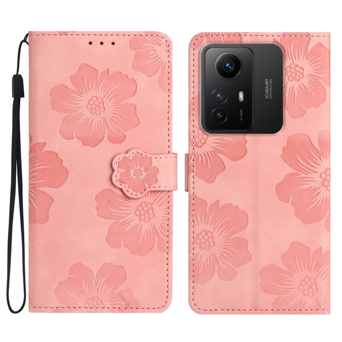 Estuche para teléfono de cuero con patrón de estampado de flores, For Xiaomi Redmi Note 10 5G, For Xiaomi Redmi Note 11 Pro 5G Global, For Xiaomi Redmi Note 11 4G Global / Note 11S, For Xiaomi Redmi Note 12 5G, For Xiaomi Redmi Note 12 Pro 5G          ...