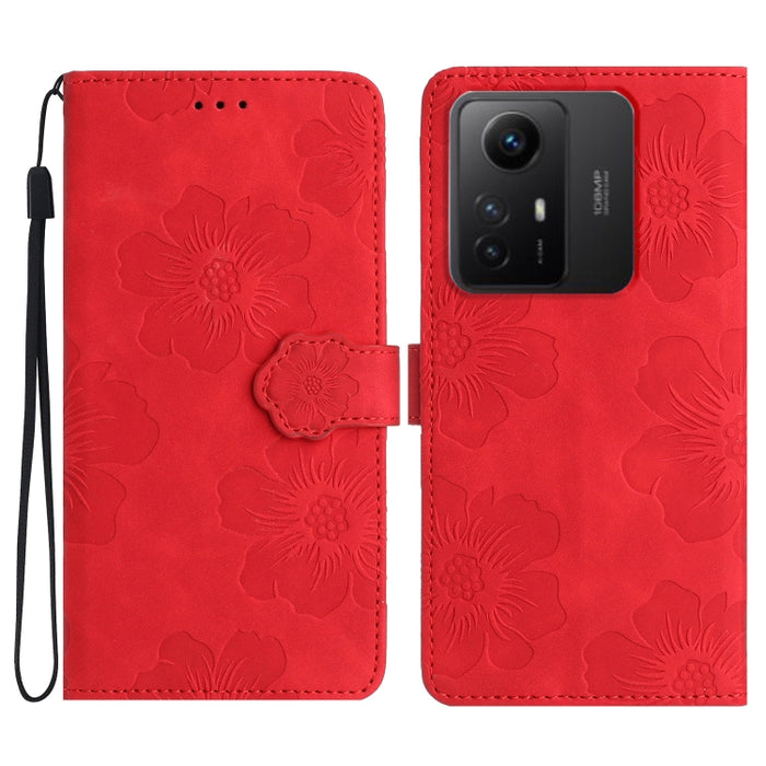 Estuche para teléfono de cuero con patrón de estampado de flores, For Xiaomi Redmi Note 10 5G, For Xiaomi Redmi Note 11 Pro 5G Global, For Xiaomi Redmi Note 11 4G Global / Note 11S, For Xiaomi Redmi Note 12 5G, For Xiaomi Redmi Note 12 Pro 5G          ...