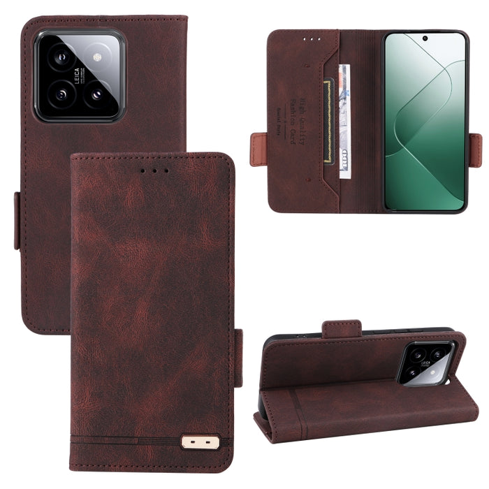 Caja de teléfono de cuero con cierre magnético, For Xiaomi Redmi Note 13 Pro 4G, For Xiaomi Redmi K70E 5G, For Xiaomi Redmi Note 13R Pro, For Xiaomi 14 Pro, For Xiaomi 14, For Xiaomi Redmi Note 13 5G, For Xiaomi Redmi Note 13 4G, For Xiaomi Redmi 13C  ...