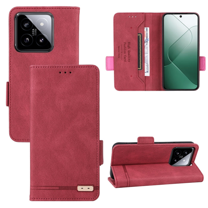 Caja de teléfono de cuero con cierre magnético, For Xiaomi Redmi Note 13 Pro 4G, For Xiaomi Redmi K70E 5G, For Xiaomi Redmi Note 13R Pro, For Xiaomi 14 Pro, For Xiaomi 14, For Xiaomi Redmi Note 13 5G, For Xiaomi Redmi Note 13 4G, For Xiaomi Redmi 13C  ...