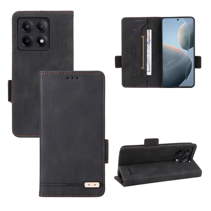 Caja de teléfono de cuero con cierre magnético, For Xiaomi Redmi Note 13 Pro 4G, For Xiaomi Redmi K70E 5G, For Xiaomi Redmi Note 13R Pro, For Xiaomi 14 Pro, For Xiaomi 14, For Xiaomi Redmi Note 13 5G, For Xiaomi Redmi Note 13 4G, For Xiaomi Redmi 13C  ...