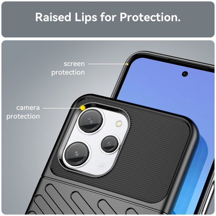 Estuche protector de teléfono suave TPU a prueba de golpes Thunderbolt, For Xiaomi Poco M6 Pro, For Xiaomi Redmi 12 5G, For Xiaomi Redmi 12R, For Xiaomi Redmi 12, For Xiaomi Redmi Note 12R Pro, For Xiaomi Poco X5, For Xiaomi Redmi Note 12S             ...