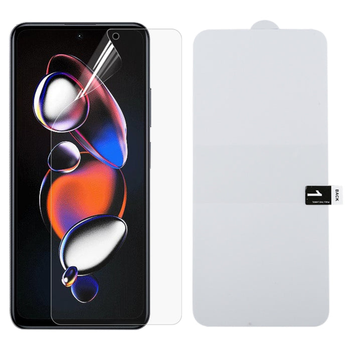 Protector de pantalla completa Película de hidrogel a prueba de explosiones, For Xiaomi Redmi 12 / 12R / 12 5G / Note 12R / Poco M6 Pro, For Xiaomi 13T Pro, For Xiaomi Redmi Note 12T Pro, For Xiaomi 13T