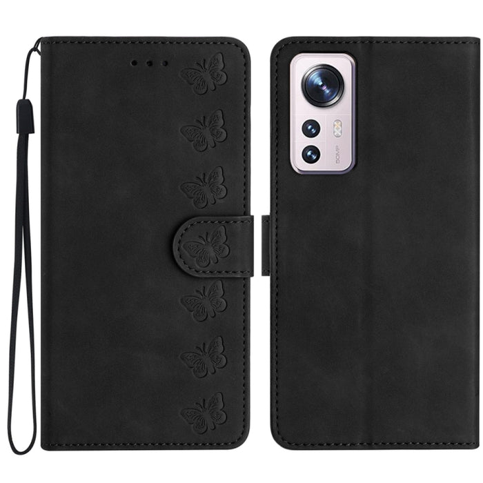 Estuche para teléfono de cuero con relieve de siete mariposas, For Xiaomi Redmi 13C 4G, For Xiaomi 13T, For Xiaomi Mi 11 Lite, For Xiaomi Redmi Note 12 Pro 5G Global, For Xiaomi Redmi Note 12 5G Global, For Xiaomi 13 Pro, For Xiaomi 13                 ...