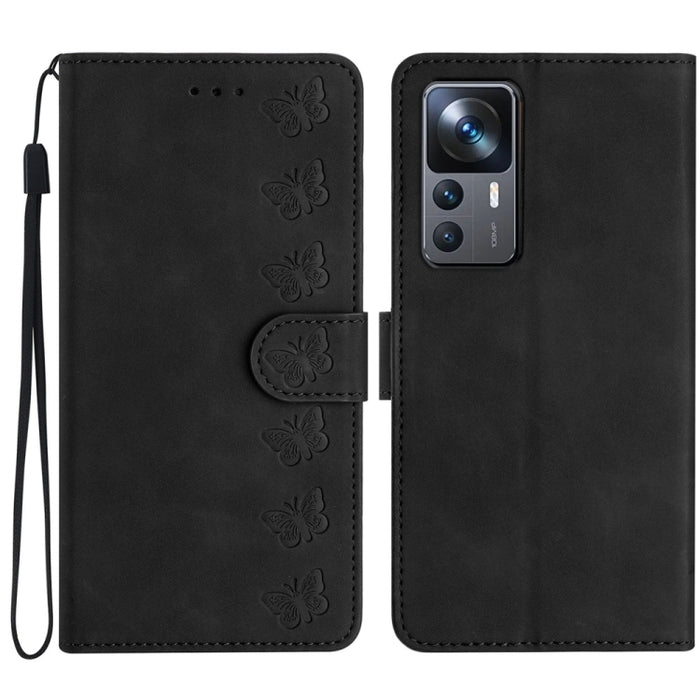 Estuche para teléfono de cuero con relieve de siete mariposas, For Xiaomi Redmi 13C 4G, For Xiaomi 13T, For Xiaomi Mi 11 Lite, For Xiaomi Redmi Note 12 Pro 5G Global, For Xiaomi Redmi Note 12 5G Global, For Xiaomi 13 Pro, For Xiaomi 13                 ...