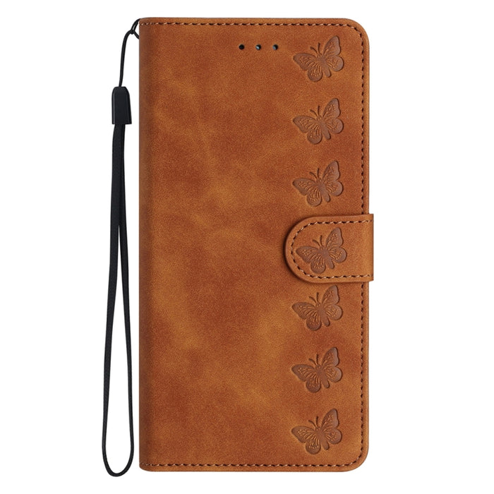 Estuche para teléfono de cuero con relieve de siete mariposas, For Xiaomi 11T / 11T Pro, For Xiaomi Redmi 10, For Xiaomi Mi 11 Ultra, For Xiaomi Mi 11 Pro, For Xiaomi Redmi Note 10 5G, For Xiaomi Redmi 9A, For Xiaomi Redmi 9, For Xiaomi Redmi 9C       ...