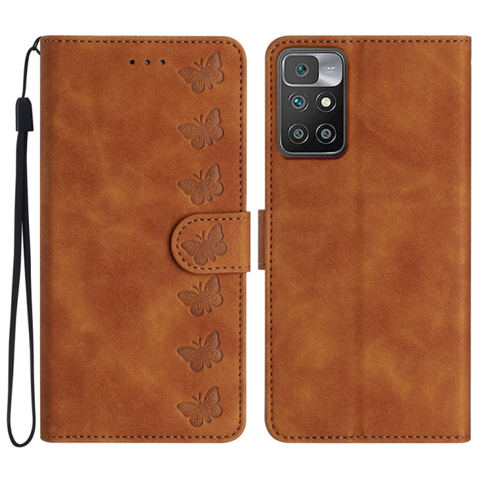 Estuche para teléfono de cuero con relieve de siete mariposas, For Xiaomi Redmi 13C 4G, For Xiaomi 13T, For Xiaomi Mi 11 Lite, For Xiaomi Redmi Note 12 Pro 5G Global, For Xiaomi Redmi Note 12 5G Global, For Xiaomi 13 Pro, For Xiaomi 13                 ...
