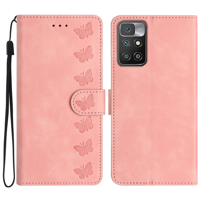 Estuche para teléfono de cuero con relieve de siete mariposas, For Xiaomi Redmi 13C 4G, For Xiaomi 13T, For Xiaomi Mi 11 Lite, For Xiaomi Redmi Note 12 Pro 5G Global, For Xiaomi Redmi Note 12 5G Global, For Xiaomi 13 Pro, For Xiaomi 13                 ...