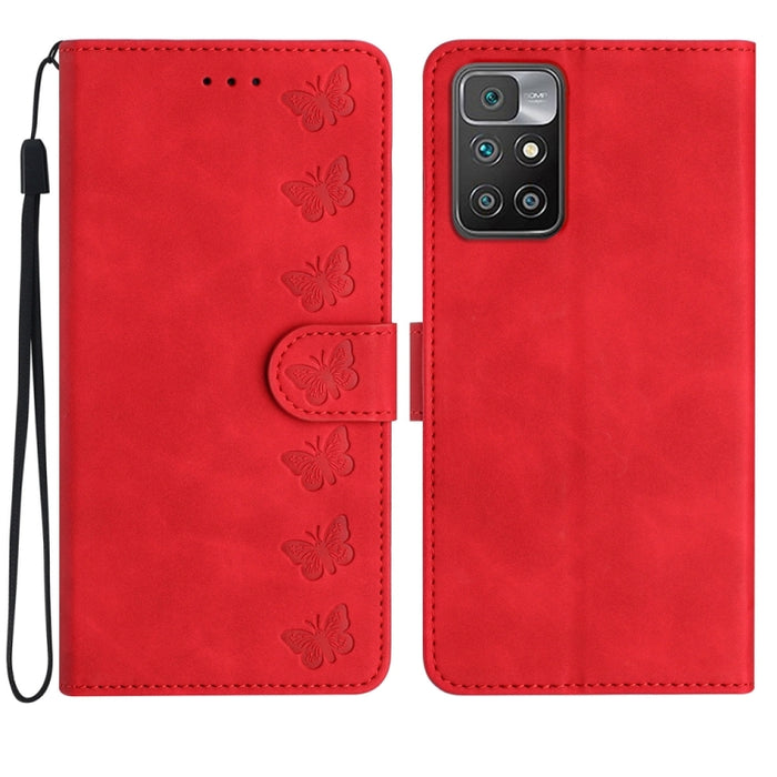Estuche para teléfono de cuero con relieve de siete mariposas, For Xiaomi Redmi 13C 4G, For Xiaomi 13T, For Xiaomi Mi 11 Lite, For Xiaomi Redmi Note 12 Pro 5G Global, For Xiaomi Redmi Note 12 5G Global, For Xiaomi 13 Pro, For Xiaomi 13                 ...