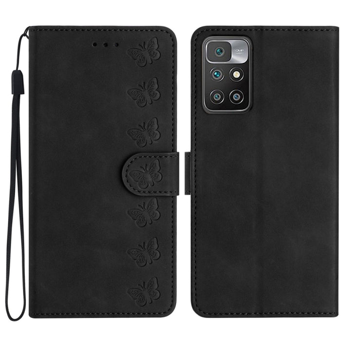 Estuche para teléfono de cuero con relieve de siete mariposas, For Xiaomi Redmi 13C 4G, For Xiaomi 13T, For Xiaomi Mi 11 Lite, For Xiaomi Redmi Note 12 Pro 5G Global, For Xiaomi Redmi Note 12 5G Global, For Xiaomi 13 Pro, For Xiaomi 13                 ...