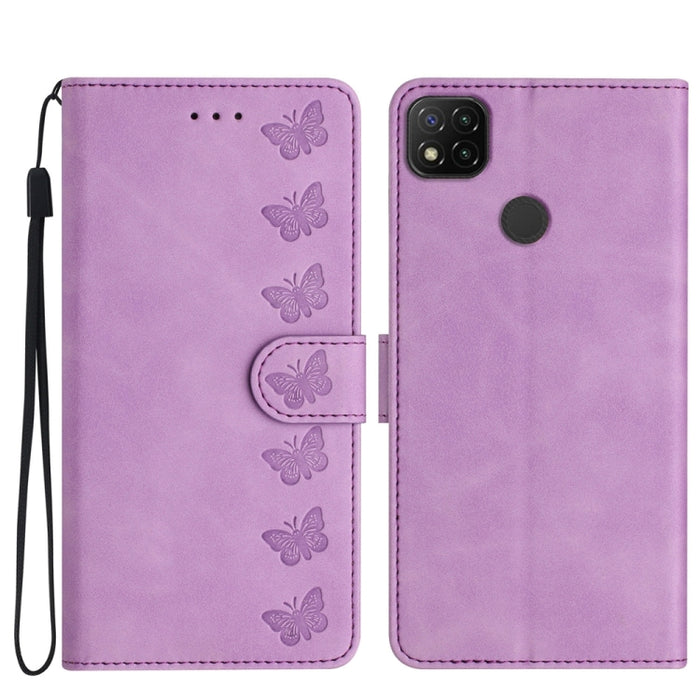 Estuche para teléfono de cuero con relieve de siete mariposas, For Xiaomi Redmi 13C 4G, For Xiaomi 13T, For Xiaomi Mi 11 Lite, For Xiaomi Redmi Note 12 Pro 5G Global, For Xiaomi Redmi Note 12 5G Global, For Xiaomi 13 Pro, For Xiaomi 13                 ...