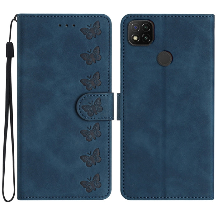 Estuche para teléfono de cuero con relieve de siete mariposas, For Xiaomi Redmi 13C 4G, For Xiaomi 13T, For Xiaomi Mi 11 Lite, For Xiaomi Redmi Note 12 Pro 5G Global, For Xiaomi Redmi Note 12 5G Global, For Xiaomi 13 Pro, For Xiaomi 13                 ...