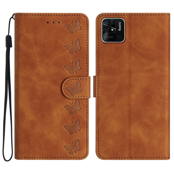 Estuche para teléfono de cuero con relieve de siete mariposas, For Xiaomi Redmi 13C 4G, For Xiaomi 13T, For Xiaomi Mi 11 Lite, For Xiaomi Redmi Note 12 Pro 5G Global, For Xiaomi Redmi Note 12 5G Global, For Xiaomi 13 Pro, For Xiaomi 13                 ...