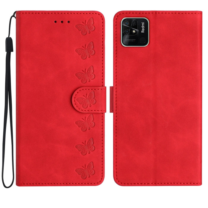 Estuche para teléfono de cuero con relieve de siete mariposas, For Xiaomi Redmi 13C 4G, For Xiaomi 13T, For Xiaomi Mi 11 Lite, For Xiaomi Redmi Note 12 Pro 5G Global, For Xiaomi Redmi Note 12 5G Global, For Xiaomi 13 Pro, For Xiaomi 13                 ...