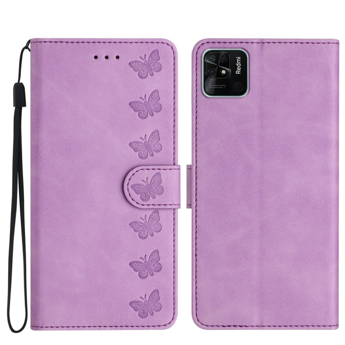 Estuche para teléfono de cuero con relieve de siete mariposas, For Xiaomi Redmi 13C 4G, For Xiaomi 13T, For Xiaomi Mi 11 Lite, For Xiaomi Redmi Note 12 Pro 5G Global, For Xiaomi Redmi Note 12 5G Global, For Xiaomi 13 Pro, For Xiaomi 13                 ...
