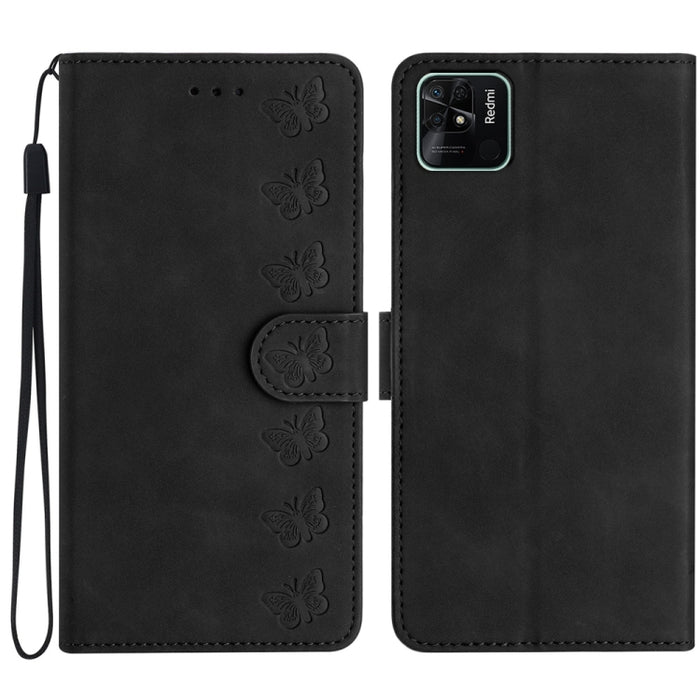 Estuche para teléfono de cuero con relieve de siete mariposas, For Xiaomi Redmi 13C 4G, For Xiaomi 13T, For Xiaomi Mi 11 Lite, For Xiaomi Redmi Note 12 Pro 5G Global, For Xiaomi Redmi Note 12 5G Global, For Xiaomi 13 Pro, For Xiaomi 13                 ...