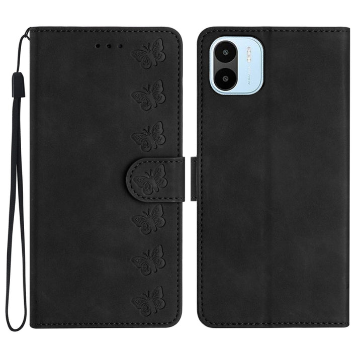 Estuche para teléfono de cuero con relieve de siete mariposas, For Xiaomi Redmi 13C 4G, For Xiaomi 13T, For Xiaomi Mi 11 Lite, For Xiaomi Redmi Note 12 Pro 5G Global, For Xiaomi Redmi Note 12 5G Global, For Xiaomi 13 Pro, For Xiaomi 13                 ...